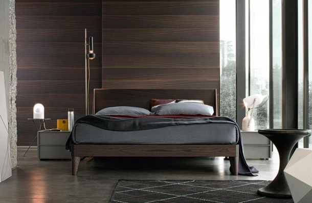 Letto matrimoniale in legno Clark di Giellesse