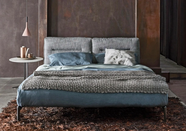 Letto in tessuto imbottito Adda di Flexform