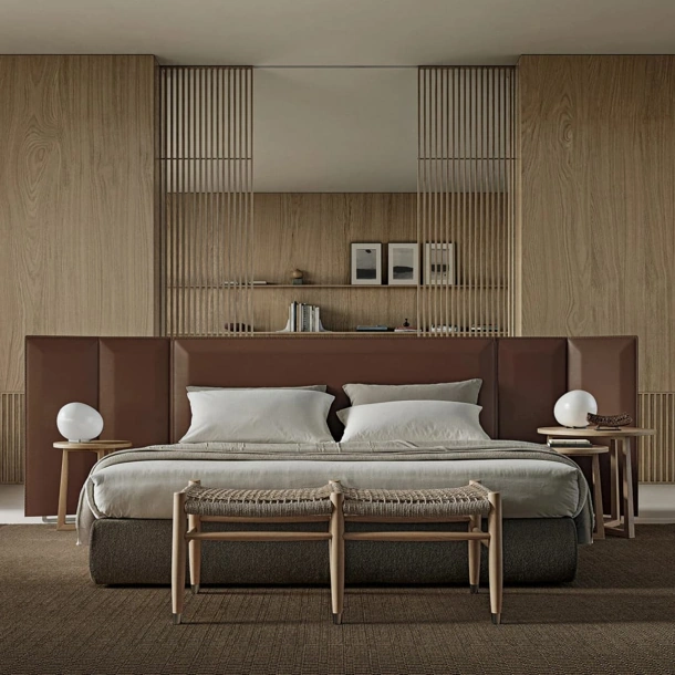 Letto con testiera Eden di Flexform