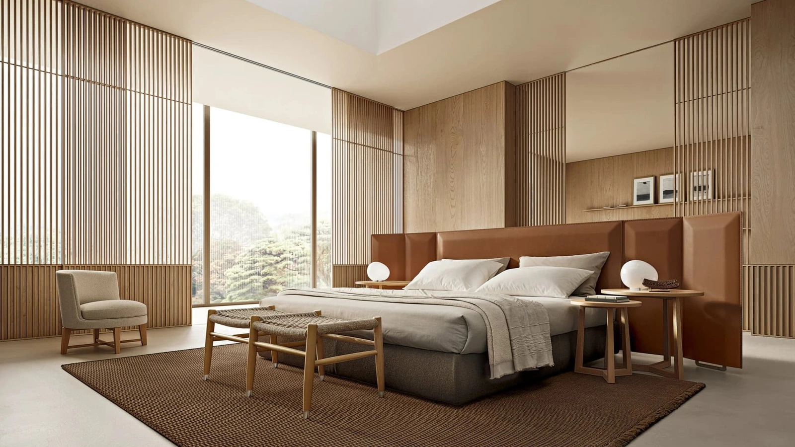 Letto con testiera Eden di Flexform