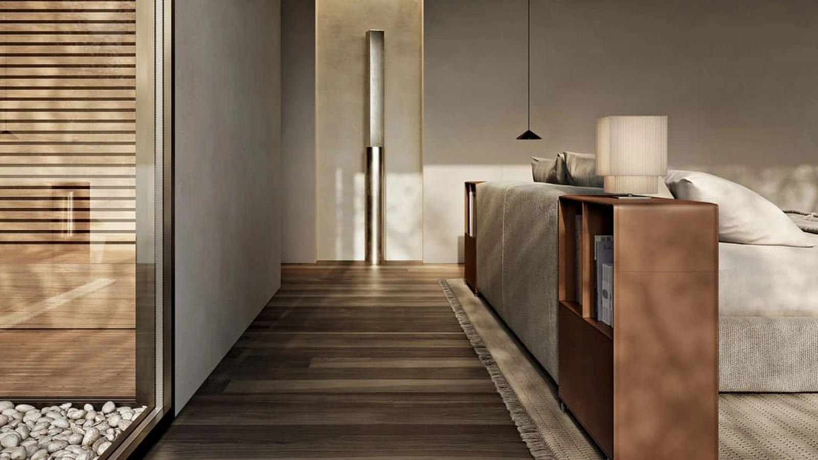 Letto  in tessuto Groundpiece di Flexform