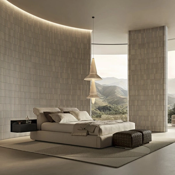 Letto matrimoniale con box contenitore Newbridge di Flexform