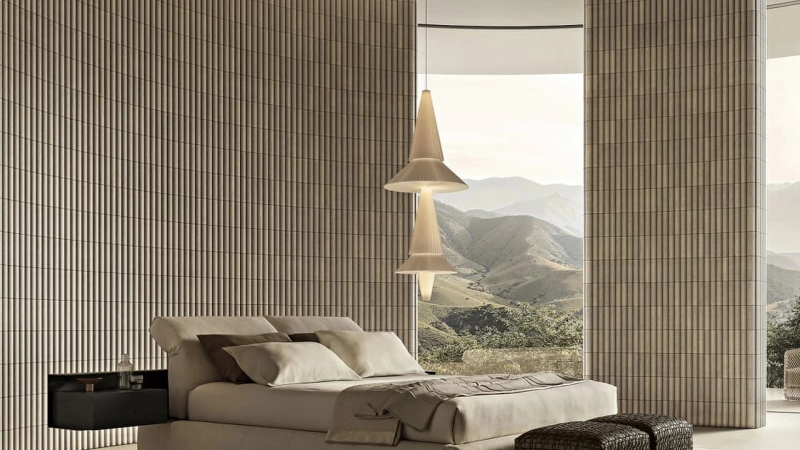 Letto matrimoniale con box contenitore Newbridge di Flexform