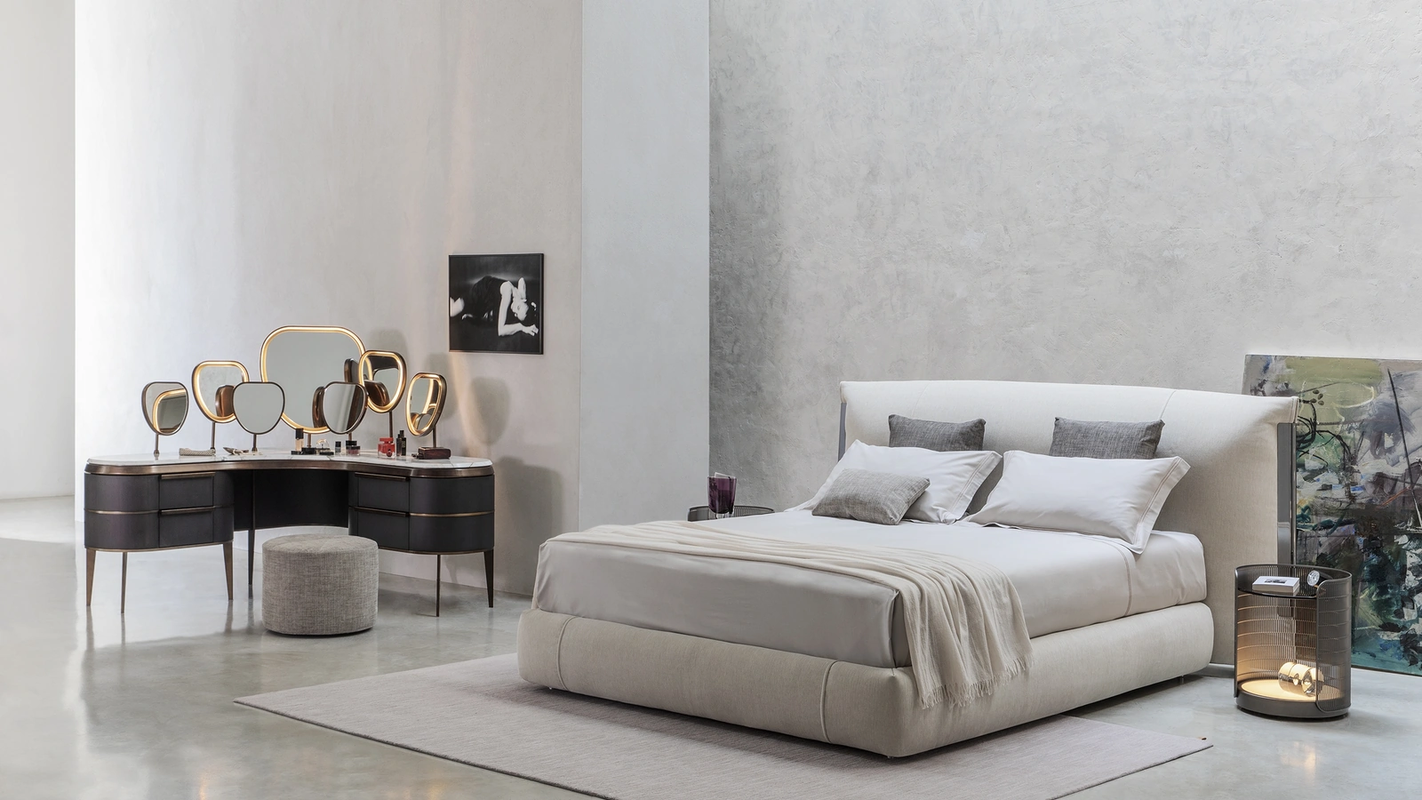 Letto con testiera Amal di Flou