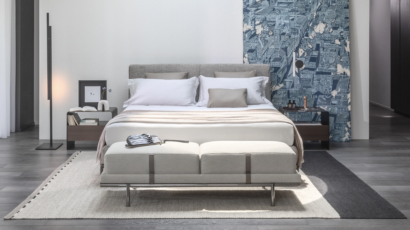 Letto in tessuto Icon di Flou