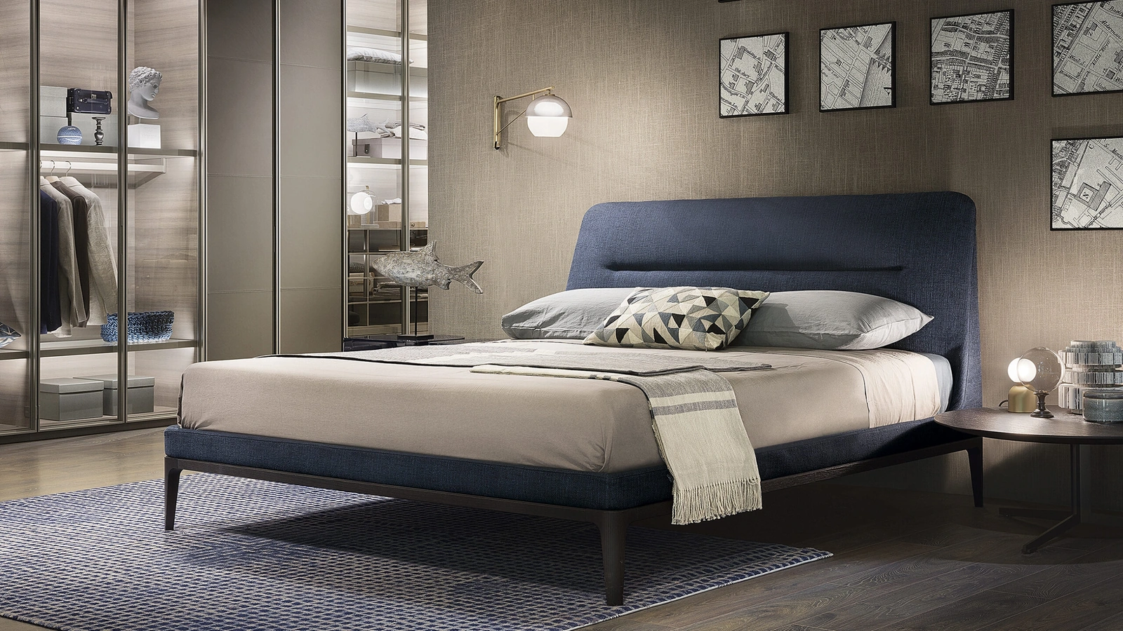 Letto con testiera Victoriano di Lema