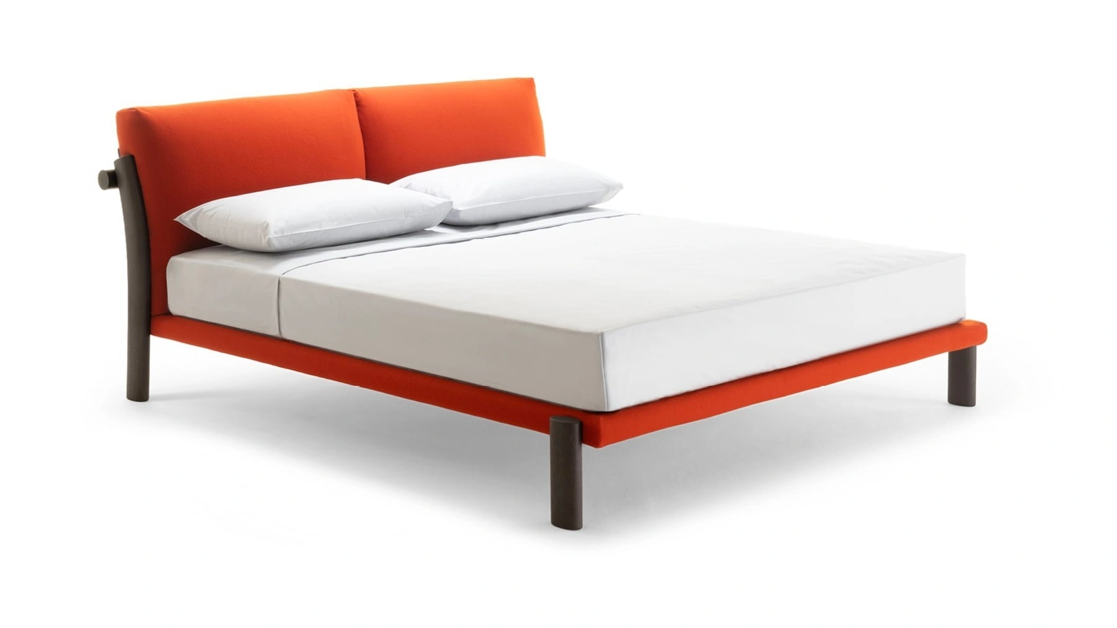 Letto in tessuto imbottito Nagori di Zanotta