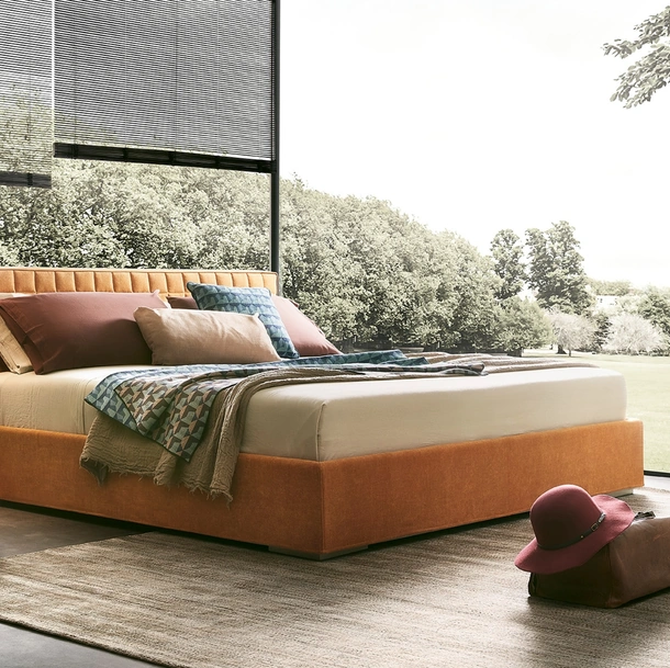 Letto matrimoniale con box contenitore Picolit di Lema