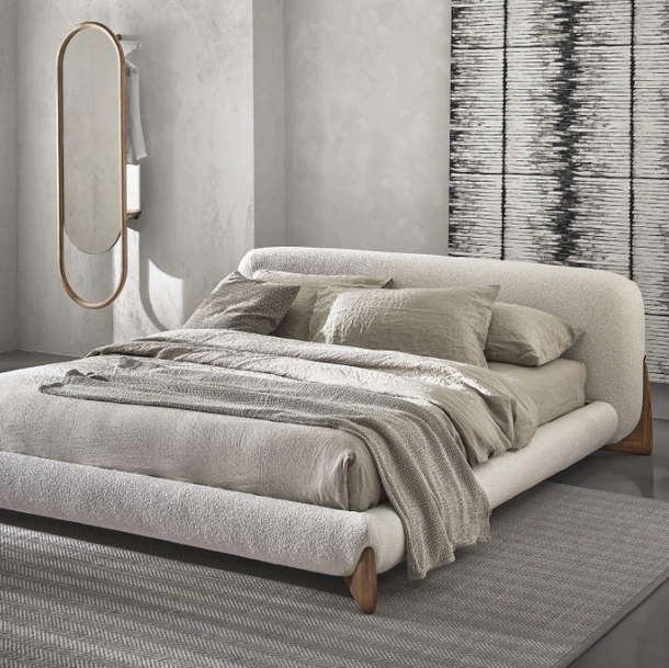 Letto imbottito Softbay Bed di Porada