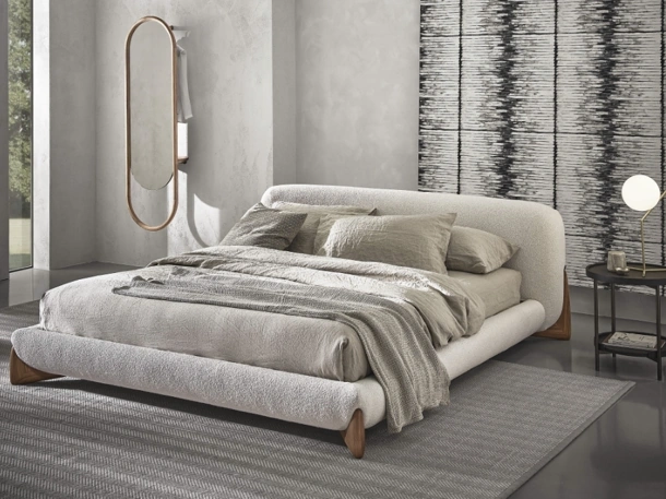 Letto imbottito Softbay Bed di Porada