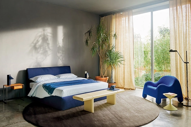 Letto con contenitore Talamo Box di Zanotta