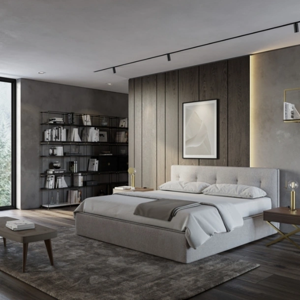 Letto Tangram con box contenitore di Vibieffe