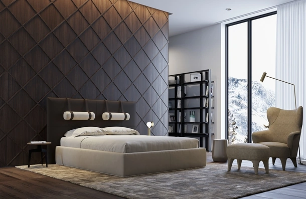 Letto in tessuto Tube di Vibieffe