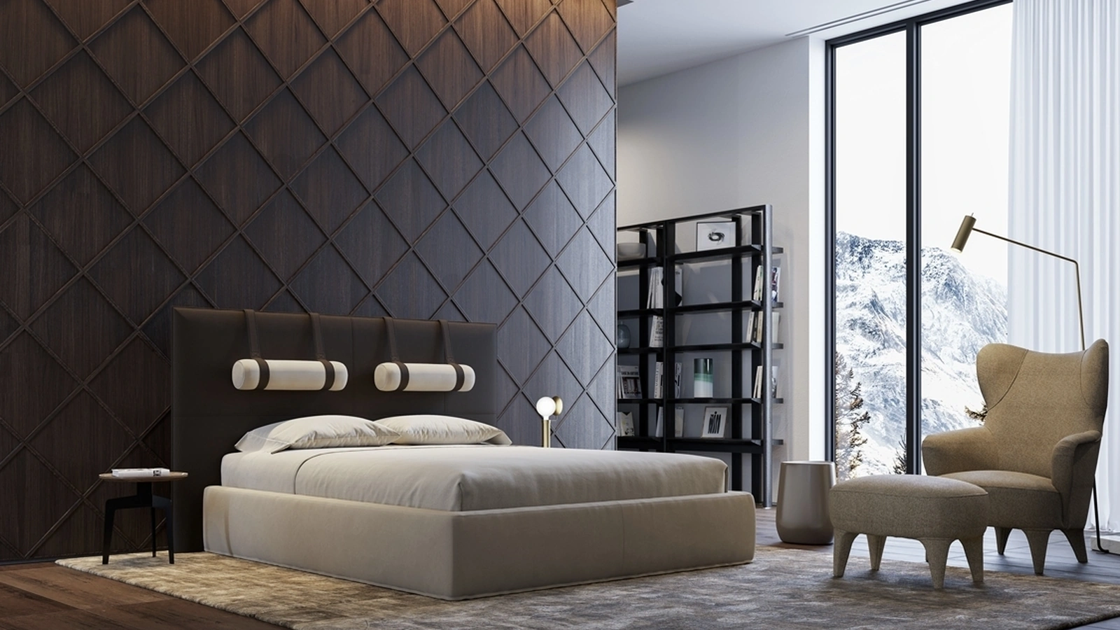 Letto in tessuto Tube di Vibieffe