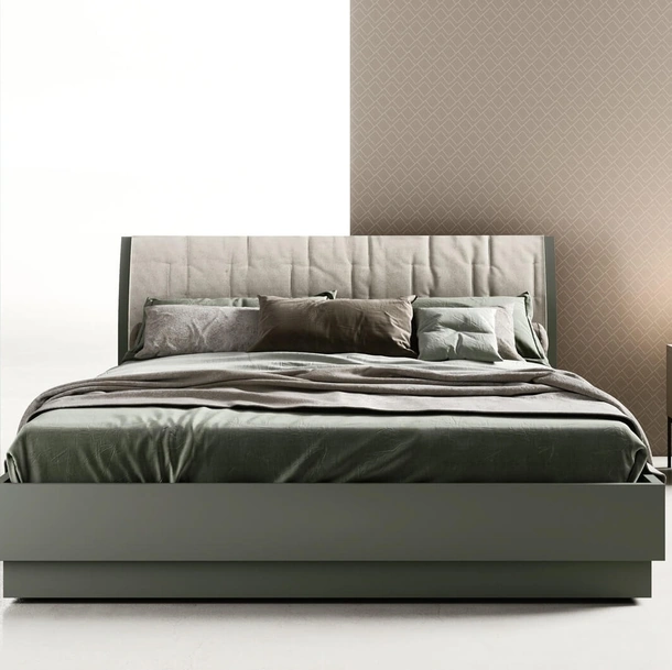 Letto Bent con testiera di Zalf