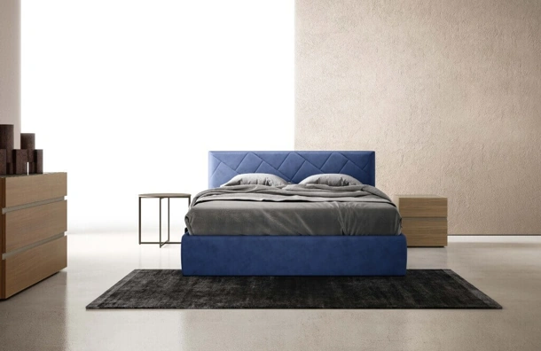 Letto Icon Small con testiera trapuntata di Zalf