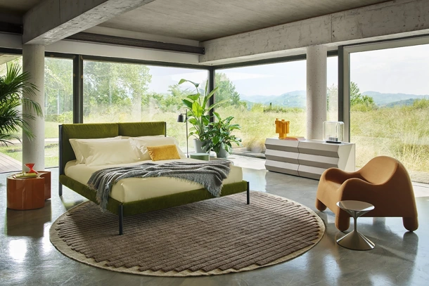 Letto in tessuto Ricordi di Zanotta
