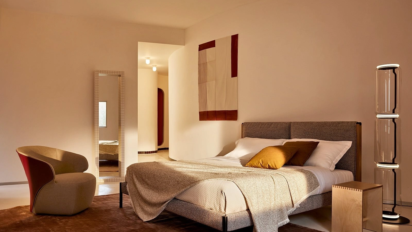 Letto in tessuto Ricordi di Zanotta