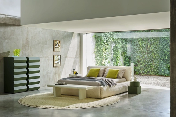Letto con box contenitore Za:Za Bed di Zanotta