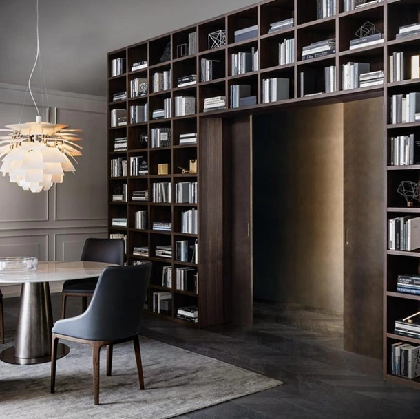 Libreria Flexus composizione 01 in Rovere termocotto di Giellesse