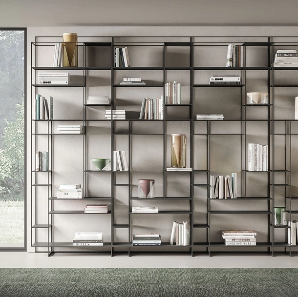 Libreria in metallo Levia di Ronda Design