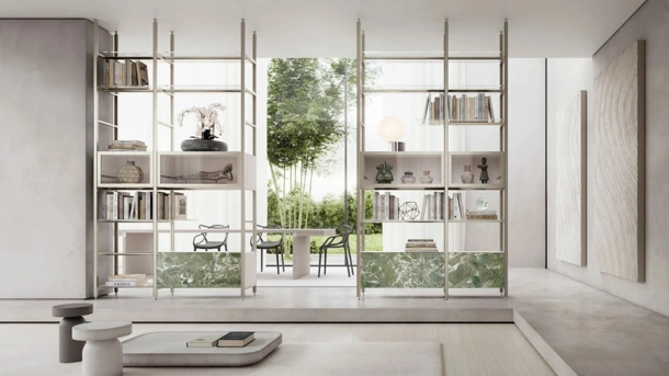 Libreria divisoria Mida a soffitto di Doal