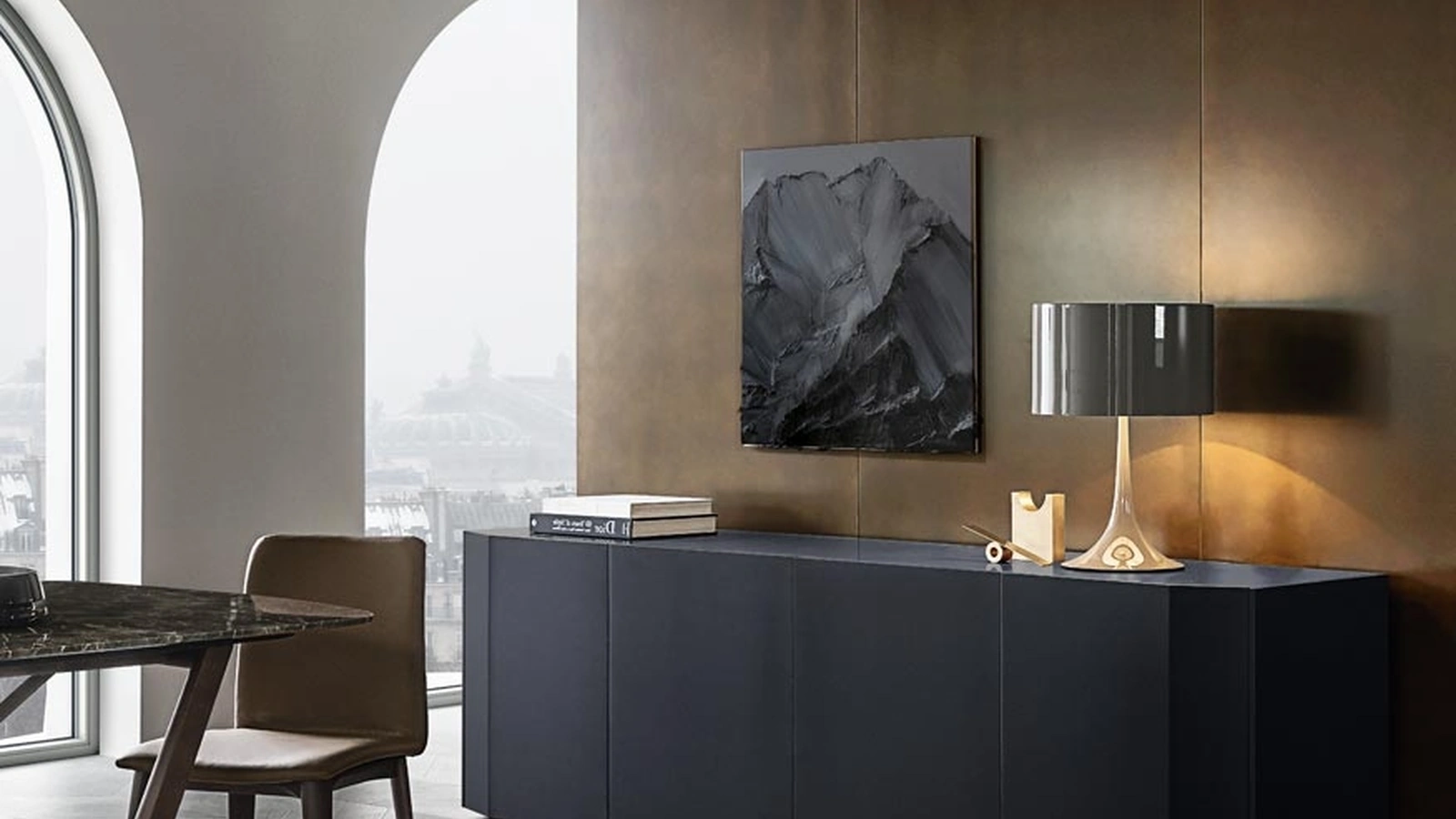 Madia Diamond in rovere laccato di Giellesse