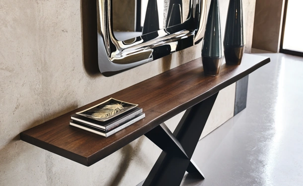 Consolle Terminal in legno e acciaio di Cattelan Italia