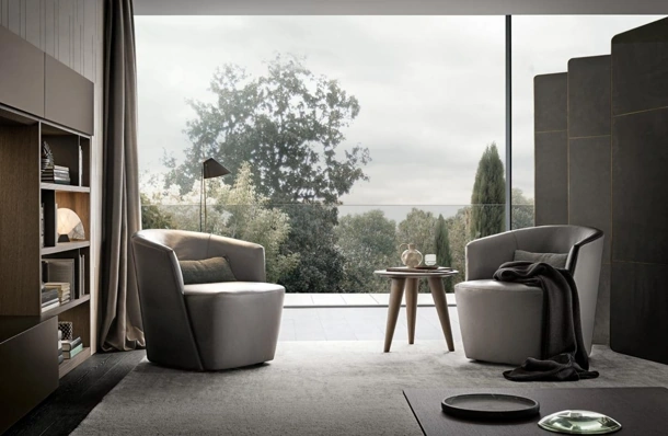 Poltroncina in pelle Club di Giellesse