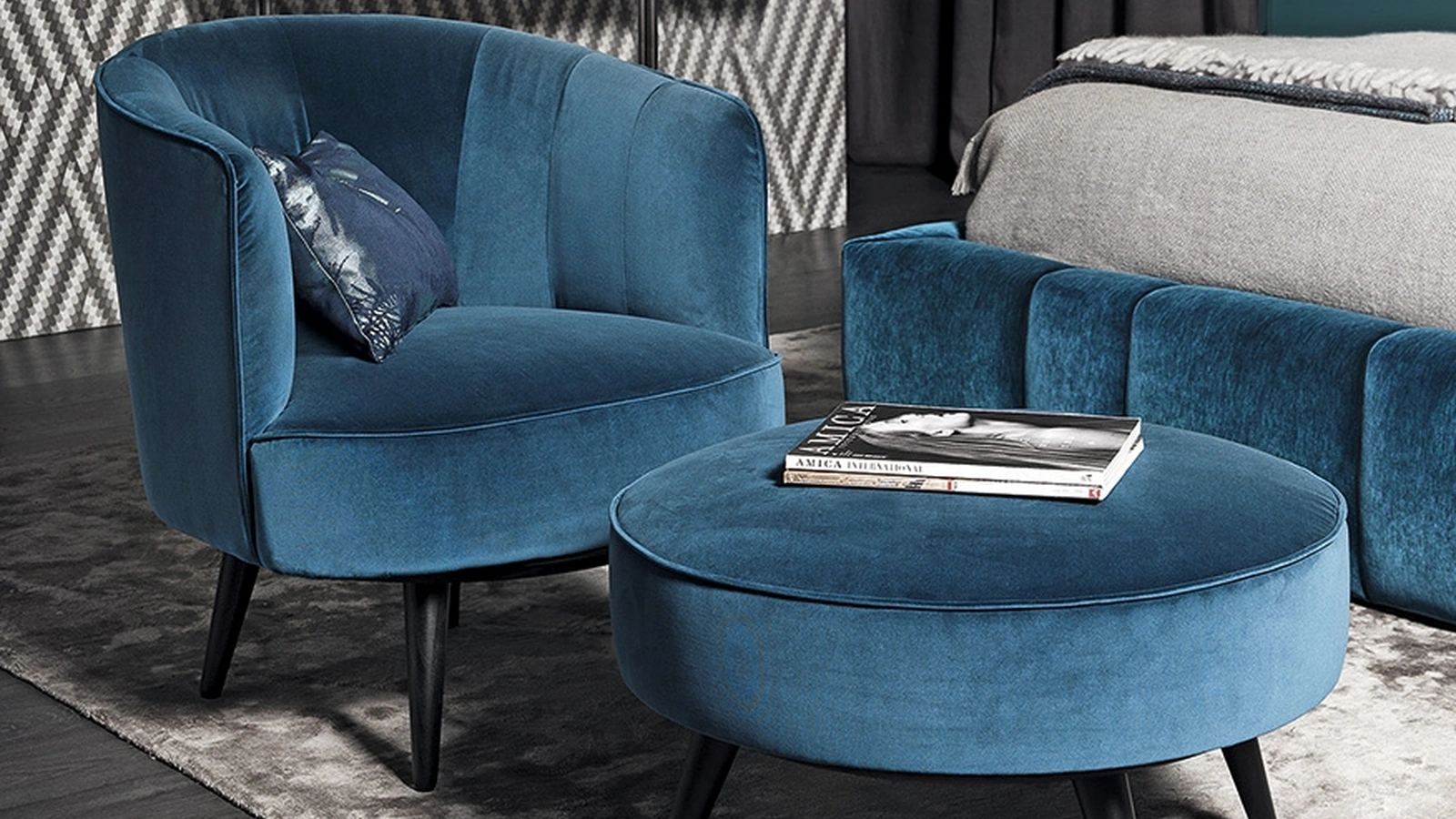 Poltroncina in tessuto Cordi di Vibieffe