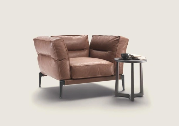Poltrona in pelle Adda di Flexform