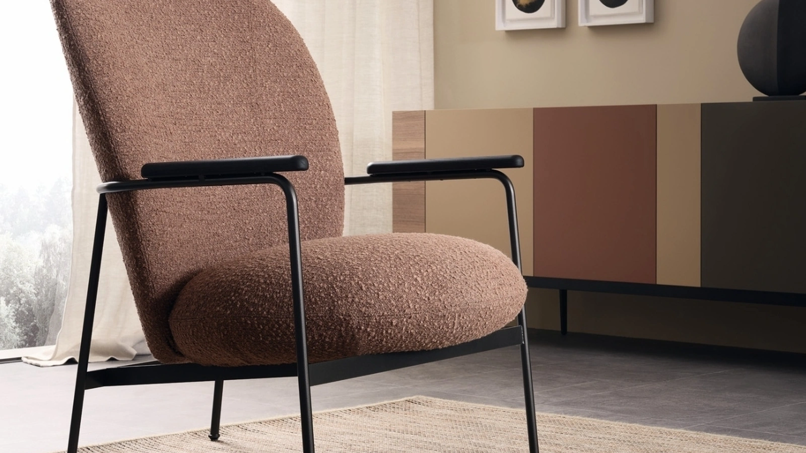 Poltroncina imbottita Claire di Lema