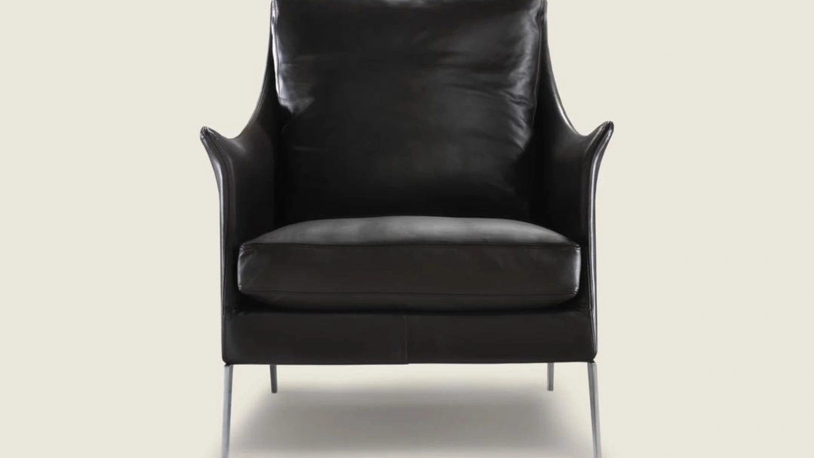 Poltrona in pelle Boss di Flexform
