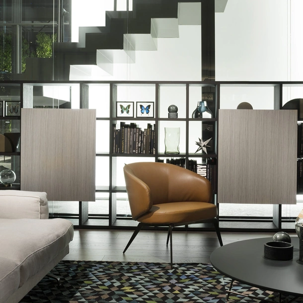 Poltroncina in pelle Bice di Lema