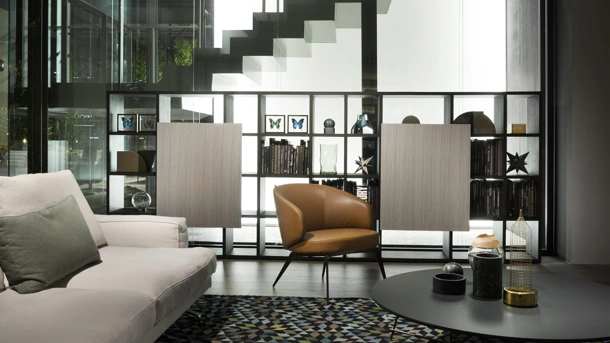 Poltroncina in pelle Bice di Lema