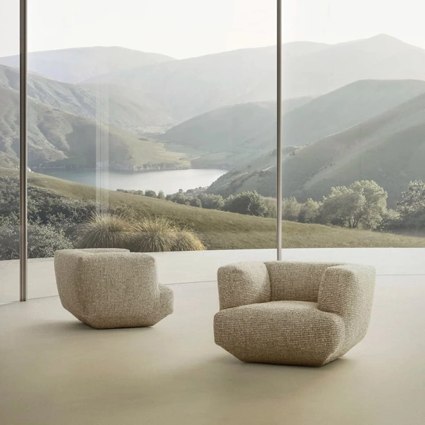 Poltrona imbottita Loungescape di Flexform