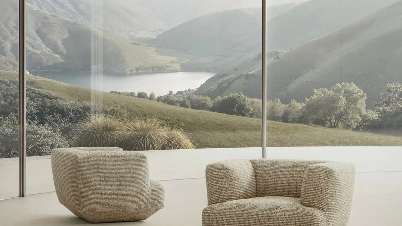 Poltrona imbottita Loungescape di Flexform