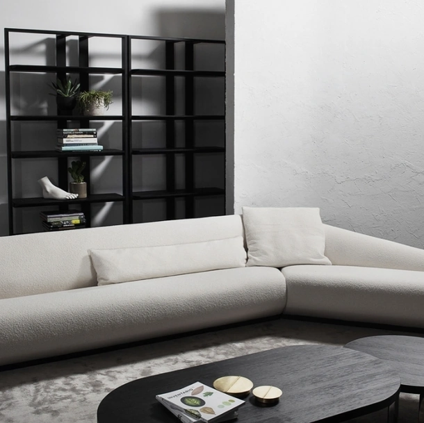 Divano angolare di design Bolid di Vibieffe