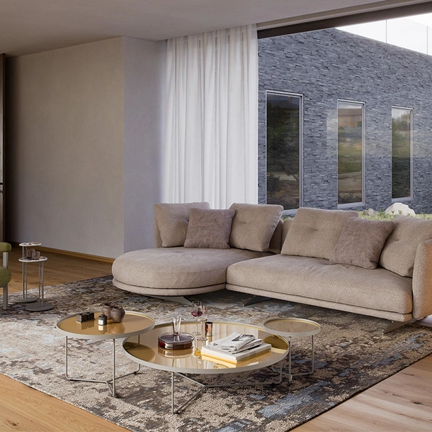 Divano con penisola Douglas di Cattelan Italia
