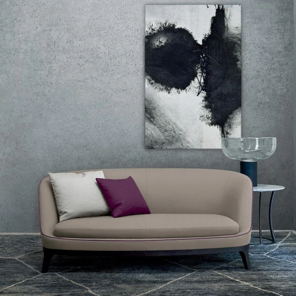 Divano classico lineare in tessuto Dragonfly di Flexform