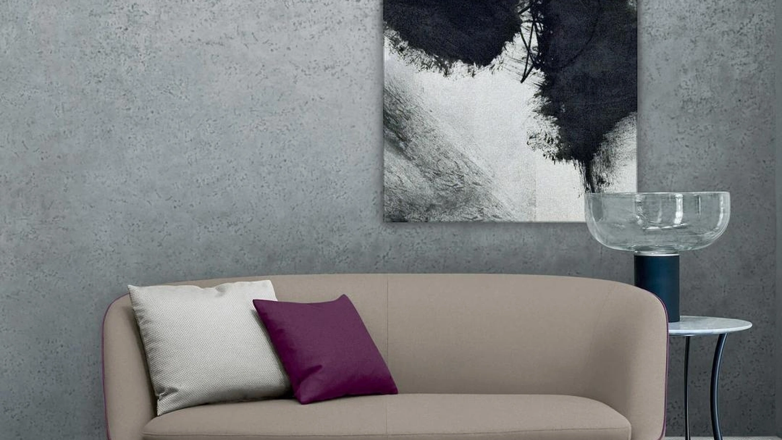 Divano classico lineare in tessuto Dragonfly di Flexform
