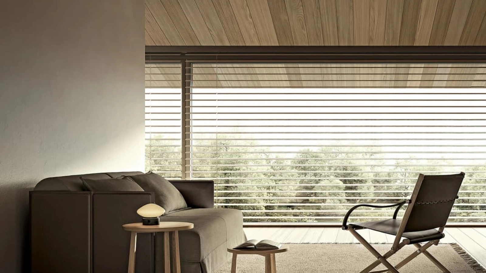 Divano letto Eden in tessuto e cuoio di Flexform