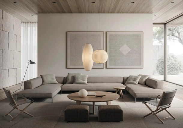 Divano angolare Perry Up di Flexform