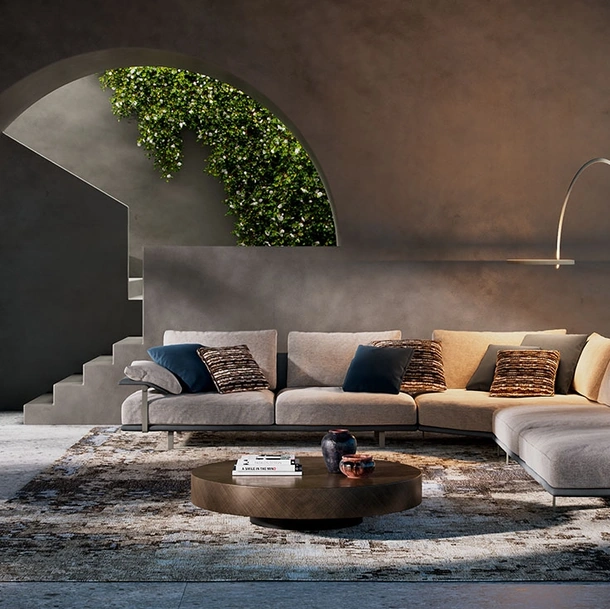 Divano angolare Heston di Cattelan Italia