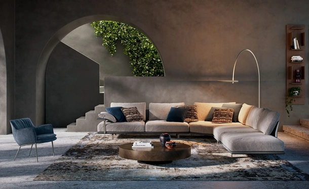 Divano angolare Heston di Cattelan Italia