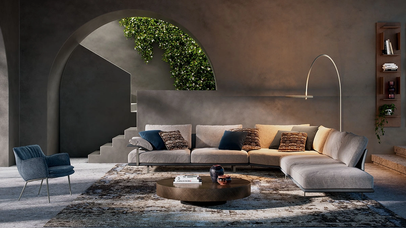 Divano angolare Heston di Cattelan Italia