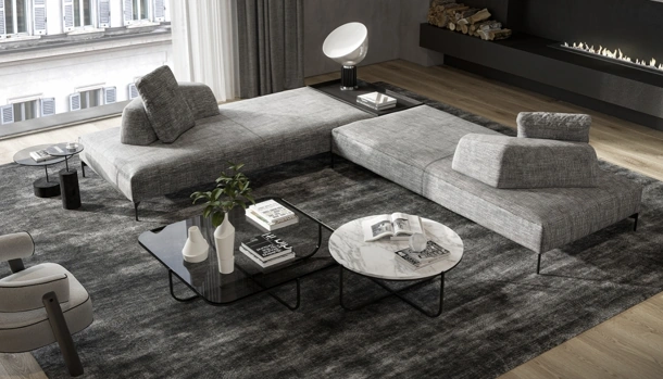 Divano ad angolo Modern Air di Vibieffe