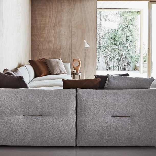 Divano ad angolo in tessuto Newbridge di Flexform