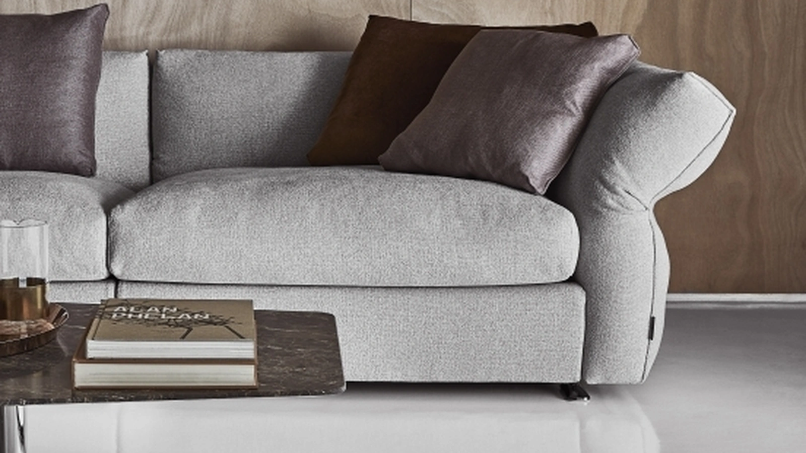 Divano ad angolo in tessuto imbottito Newbridge di Flexform