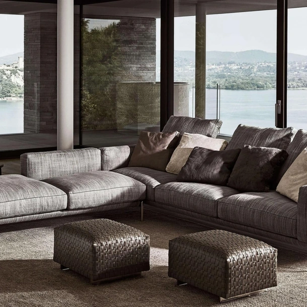 Divano moderno ad angolo Romeo di Flexform